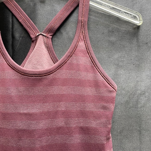 Lululemon Purple Stripe Racerback Workout Tank Top Sz S - Picture 4 of 4
